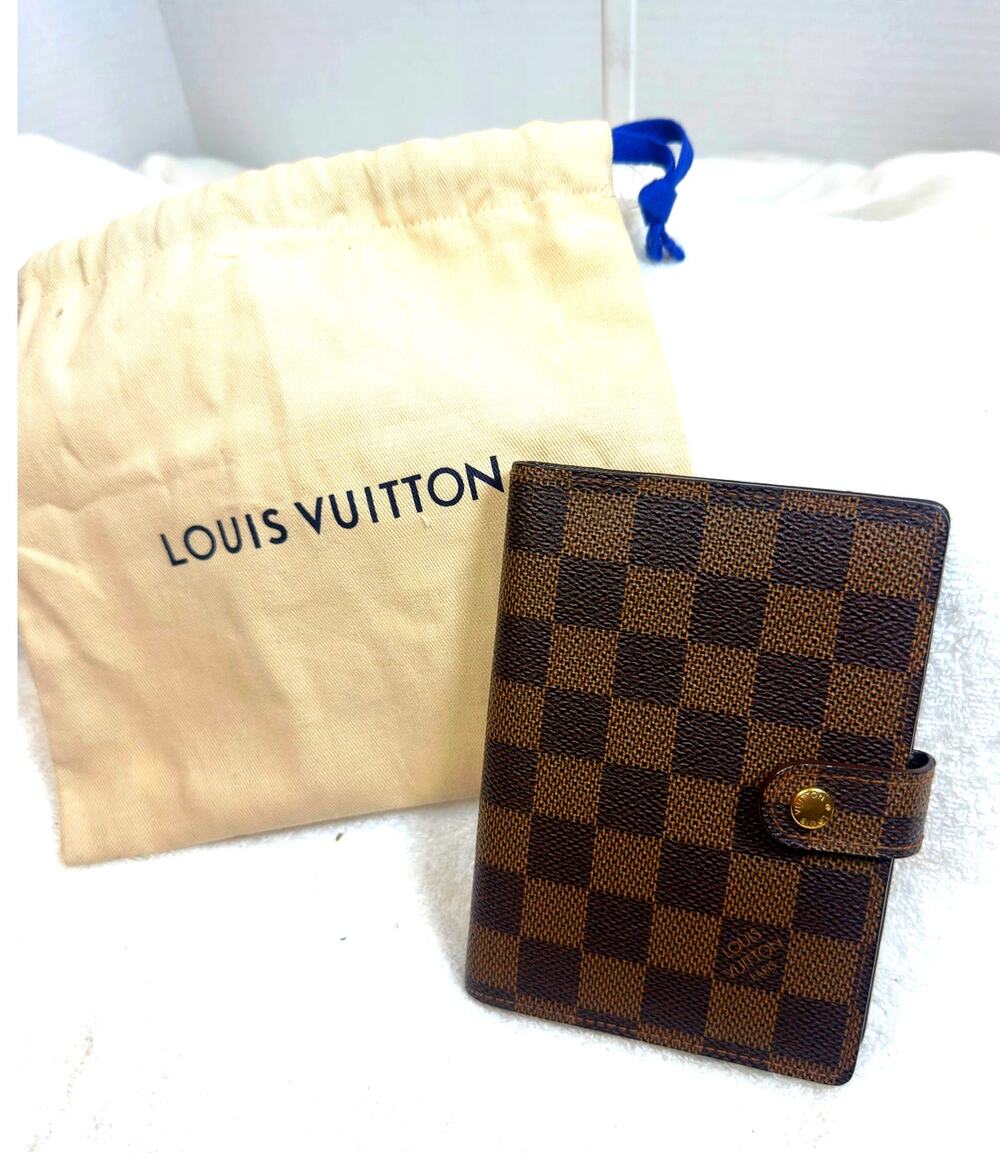 Louis Vuitton Damier Ebene Agenda PM Planner w/ LV Gold Pen & Dust Bag